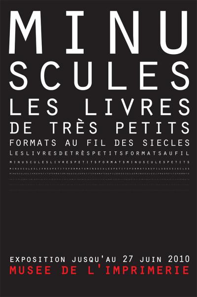 Affiche exposition Minuscules